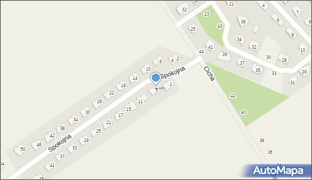 Szczytniki, Spokojna, 5, mapa Szczytniki