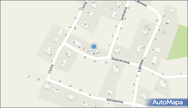 Szkocja, Spacerowa, 8, mapa Szkocja