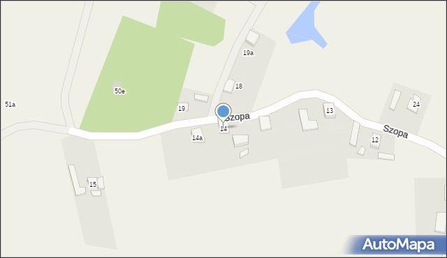 Szopa, Spacerowa, 11, mapa Szopa