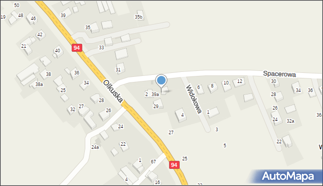 Szyce, Spacerowa, 4, mapa Szyce