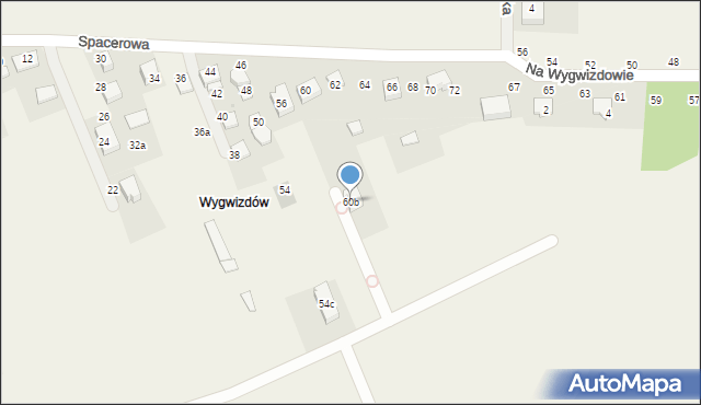 Szyce, Spacerowa, 60b, mapa Szyce