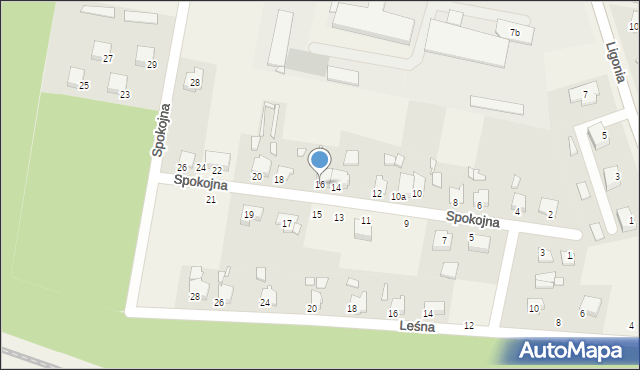 Szymiszów, Spokojna, 16, mapa Szymiszów