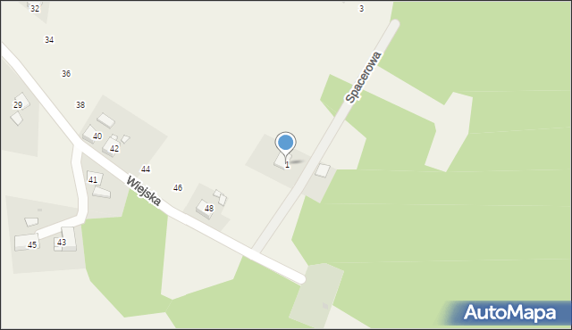 Szymocice, Spacerowa, 1, mapa Szymocice