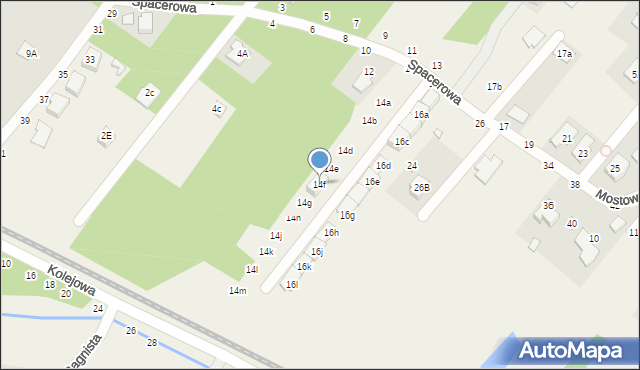 Targówka, Spacerowa, 14f, mapa Targówka