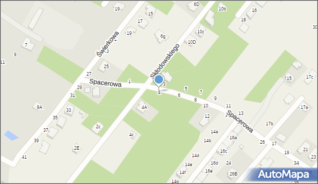 Targówka, Spacerowa, 4, mapa Targówka