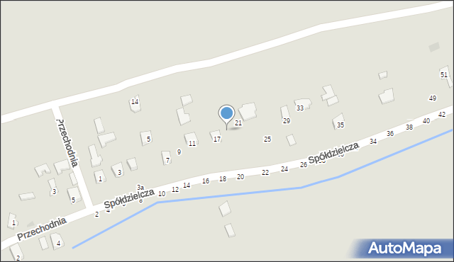 Tarnobrzeg, Spółdzielcza, 19, mapa Tarnobrzegu