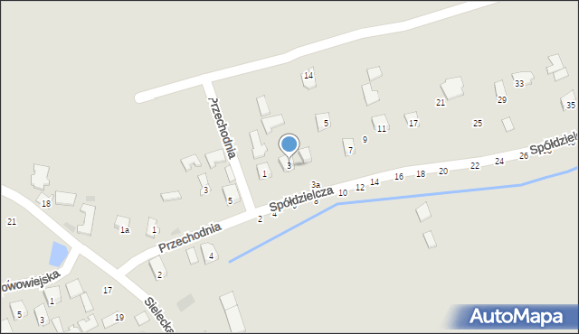 Tarnobrzeg, Spółdzielcza, 3, mapa Tarnobrzegu