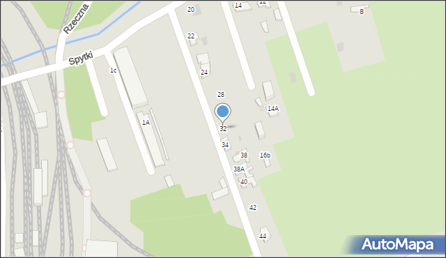 Tarnów, Spytki, 32, mapa Tarnów