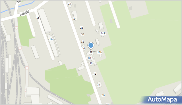 Tarnów, Spytki, 38, mapa Tarnów
