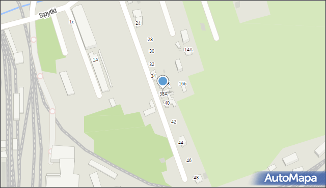 Tarnów, Spytki, 38A, mapa Tarnów