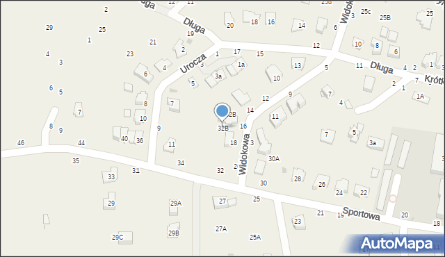 Tarnowiec, Sportowa, 32B, mapa Tarnowiec