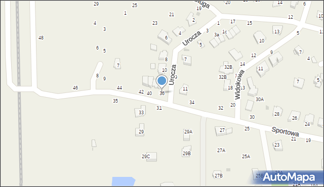 Tarnowiec, Sportowa, 36, mapa Tarnowiec