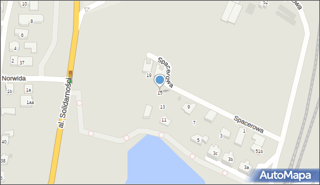 Tczew, Spacerowa, 15, mapa Tczew