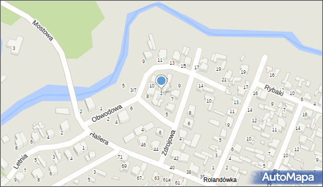 Tomaszów Mazowiecki, Spacerowa, 1, mapa Tomaszów Mazowiecki