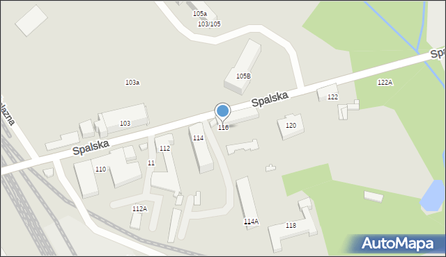 Tomaszów Mazowiecki, Spalska, 116, mapa Tomaszów Mazowiecki