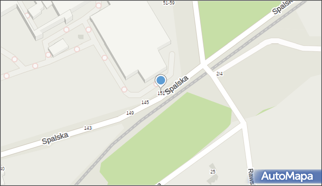 Tomaszów Mazowiecki, Spalska, 151, mapa Tomaszów Mazowiecki