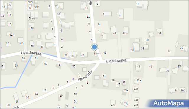 Tomaszowice, Spacerowa, 1, mapa Tomaszowice