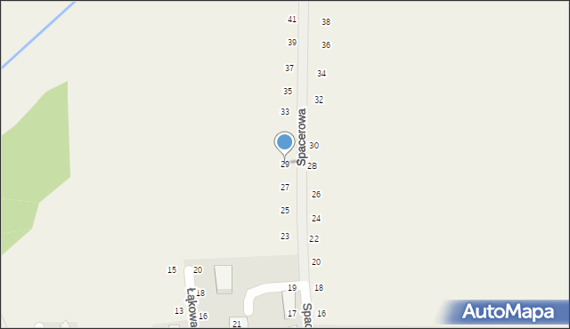 Tomaszowice, Spacerowa, 29, mapa Tomaszowice