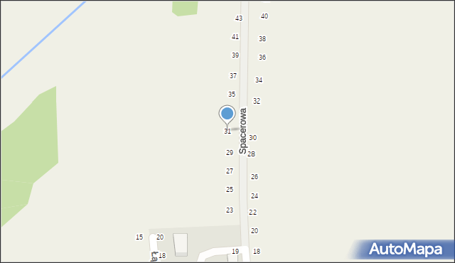 Tomaszowice, Spacerowa, 31, mapa Tomaszowice