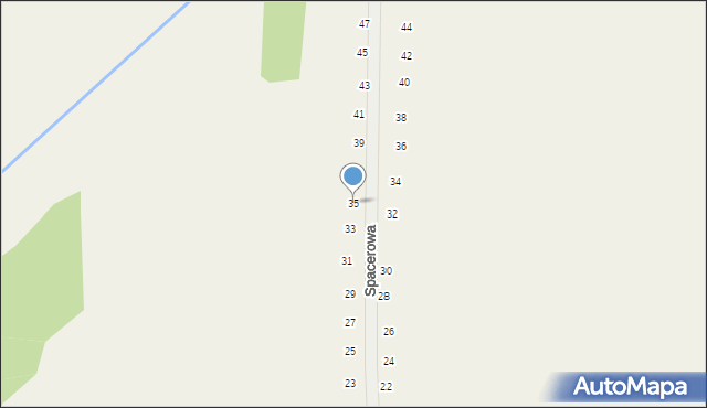 Tomaszowice, Spacerowa, 35, mapa Tomaszowice