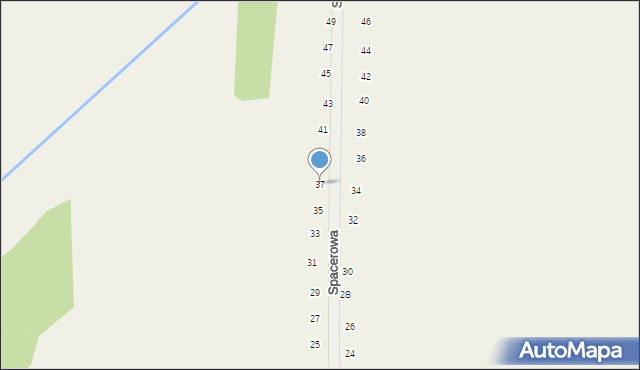 Tomaszowice, Spacerowa, 37, mapa Tomaszowice