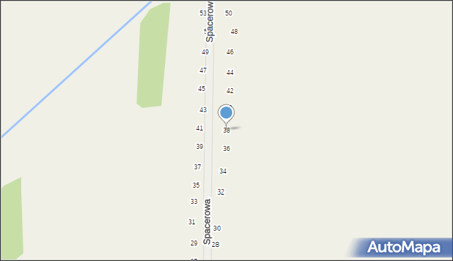 Tomaszowice, Spacerowa, 38, mapa Tomaszowice