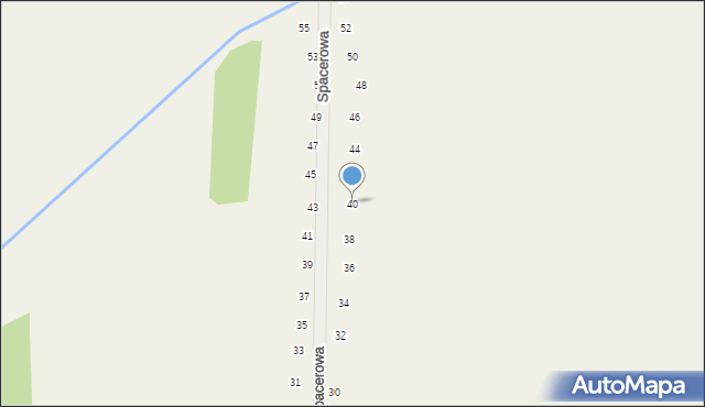 Tomaszowice, Spacerowa, 40, mapa Tomaszowice