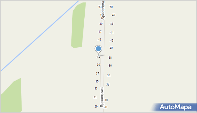 Tomaszowice, Spacerowa, 41, mapa Tomaszowice