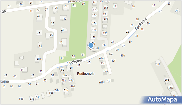 Tomaszowice, Spokojna, 30, mapa Tomaszowice