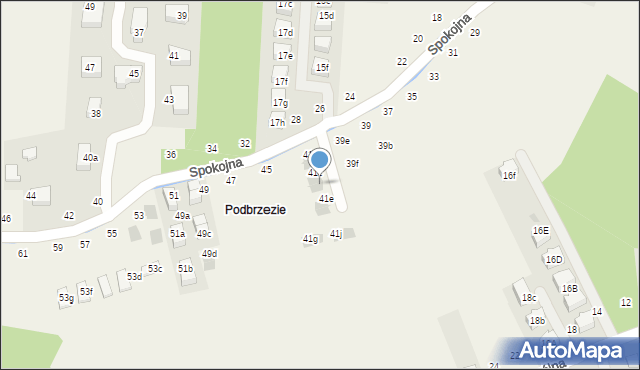 Tomaszowice, Spokojna, 41d, mapa Tomaszowice