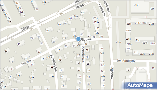 Toruń, Spółdzielcza, 29, mapa Torunia