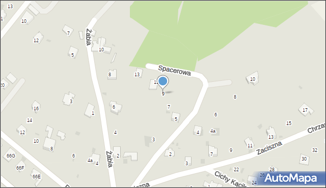 Trzebinia, Spacerowa, 9, mapa Trzebinia