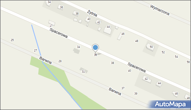 Tumlin-Wykień, Spacerowa, 36, mapa Tumlin-Wykień