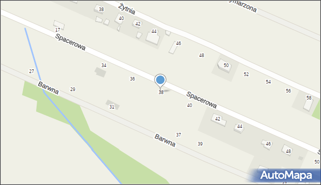 Tumlin-Wykień, Spacerowa, 38, mapa Tumlin-Wykień