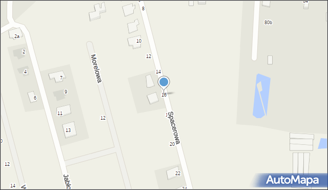 Tuszynek Majoracki, Spacerowa, 16, mapa Tuszynek Majoracki