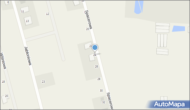 Tuszynek Majoracki, Spacerowa, 24, mapa Tuszynek Majoracki