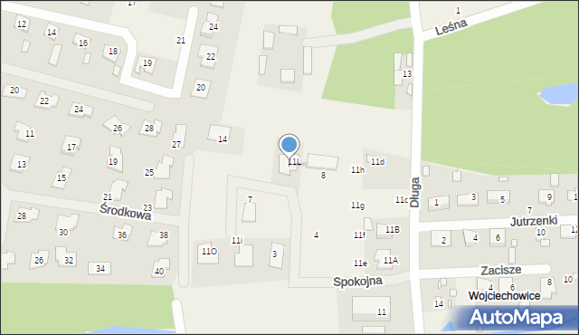 Ustanów, Spokojna, 10, mapa Ustanów