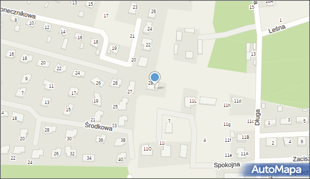 Ustanów, Spokojna, 14, mapa Ustanów