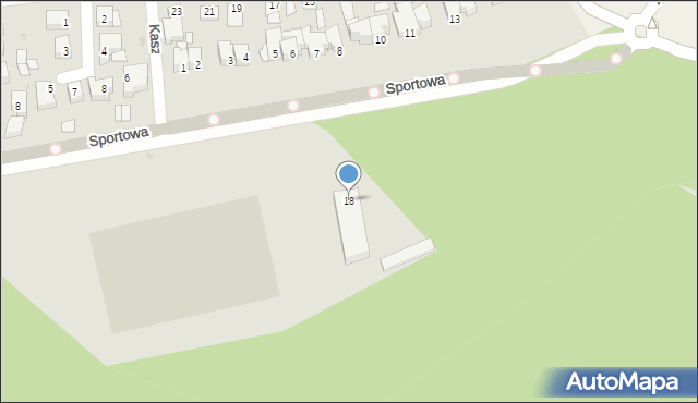 Ustka, Sportowa, 18, mapa Ustka