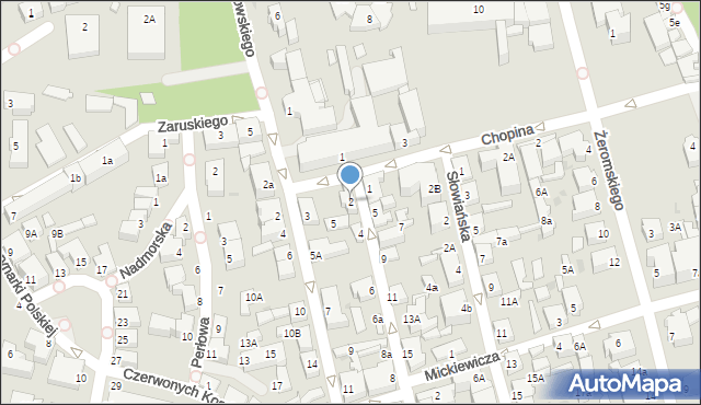 Ustka, Sprzymierzeńców, 2, mapa Ustka