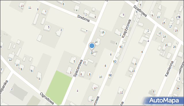 Wacyn, Spacerowa, 12, mapa Wacyn