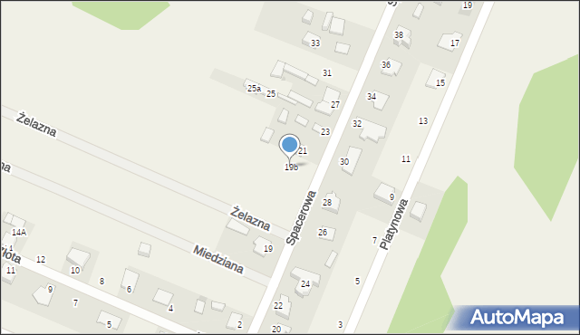 Wacyn, Spacerowa, 19b, mapa Wacyn