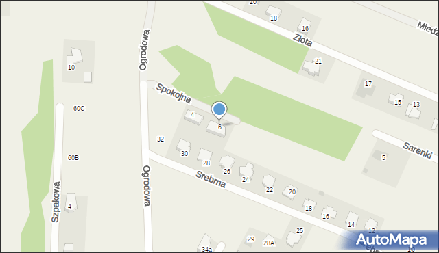 Wacyn, Spokojna, 6, mapa Wacyn