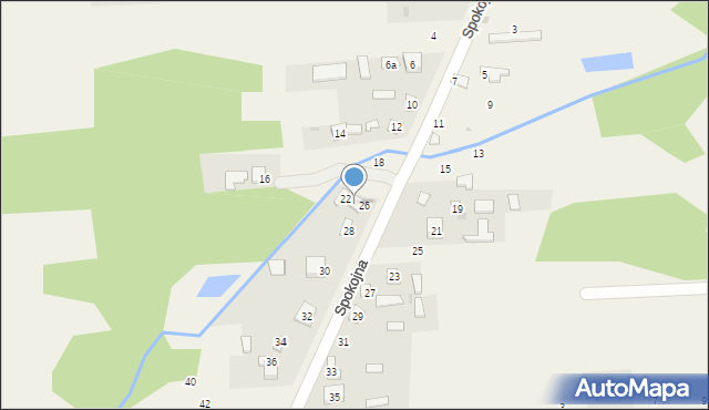 Wanaty, Spokojna, 24, mapa Wanaty