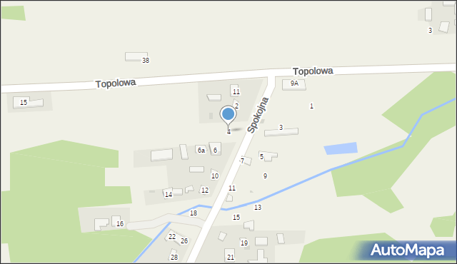 Wanaty, Spokojna, 4, mapa Wanaty