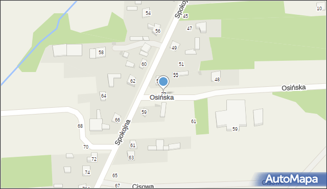 Wanaty, Spokojna, 57, mapa Wanaty