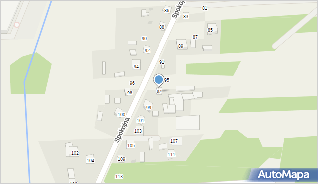 Wanaty, Spokojna, 97, mapa Wanaty