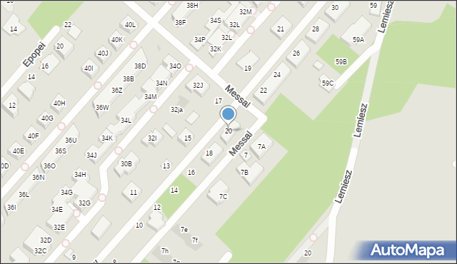 Warszawa, Śpiewaków, 20, mapa Warszawy