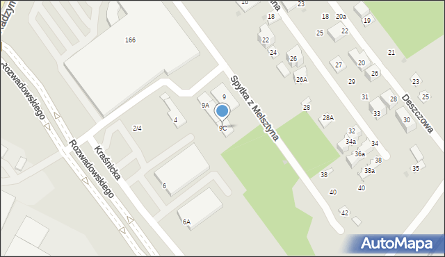 Warszawa, Spytka z Melsztyna, 9C, mapa Warszawy