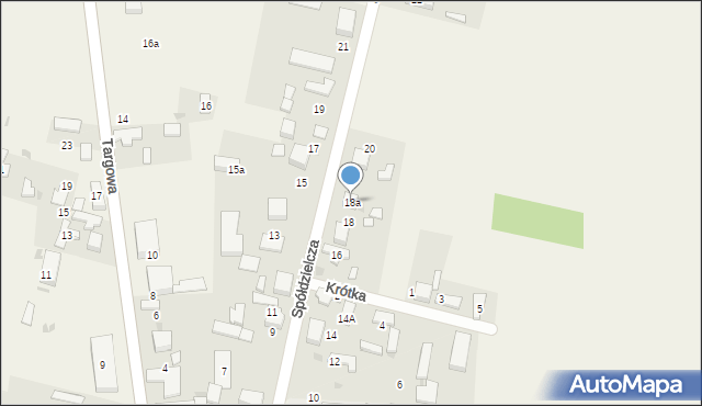 Wartkowice, Spółdzielcza, 18a, mapa Wartkowice